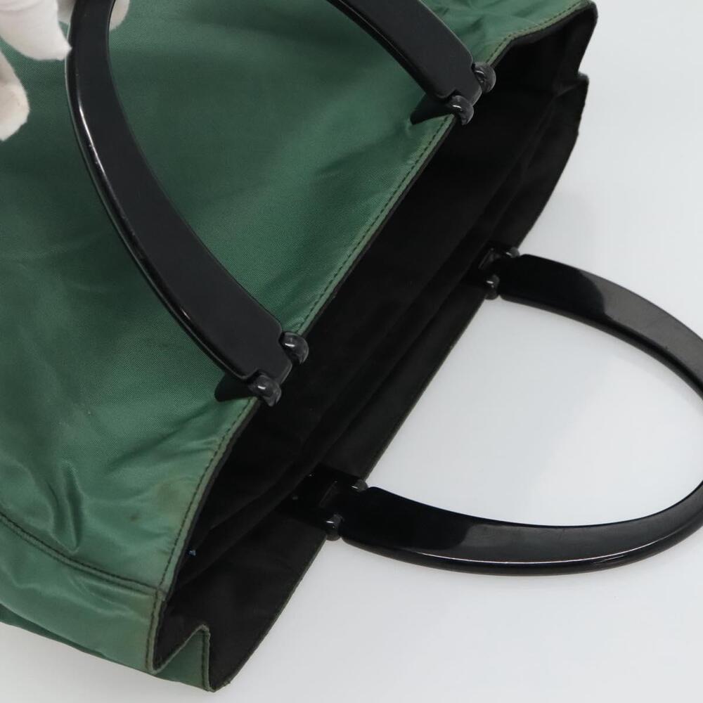 PRADA Hand Bag Nylon Green - Picture 6 of 9